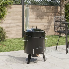 Gulaschkanone mit Kamin und emailliertem Stahldeckel von vidaXL, Grillen - Ref: Foro24-4005749, Preis: 162,49 €, Rabatt: %