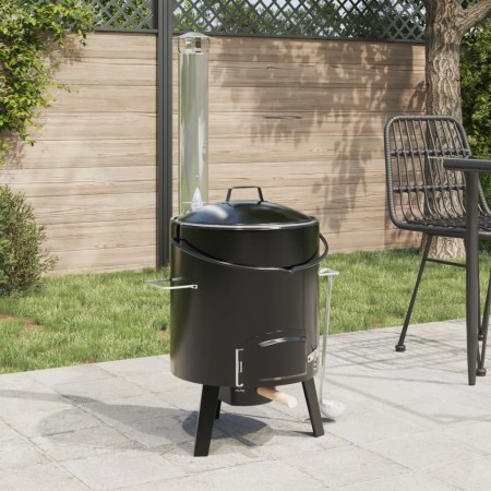 Gulaschkanone mit Kamin und emailliertem Stahldeckel von vidaXL, Grillen - Ref: Foro24-4005749, Preis: 162,49 €, Rabatt: %