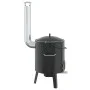 Cañón para gulasch con chimenea y tapa acero esmaltado de vidaXL, Barbacoas - Ref: Foro24-4005749, Precio: 159,56 €, Descuent...