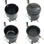 Cañón para gulasch con chimenea y tapa acero esmaltado de vidaXL, Barbacoas - Ref: Foro24-4005749, Precio: 159,56 €, Descuent...