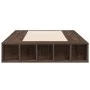 Estructura de cama madera de ingeniería marrón roble 100x200 cm de vidaXL, Camas y somieres - Ref: Foro24-3280516, Precio: 12...