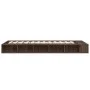 Oak brown engineered wood bed frame 100x200 cm by vidaXL, Beds and slatted bases - Ref: Foro24-3280516, Price: 125,08 €, Disc...
