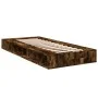 Smoked oak engineered wood bed frame 90x190 cm by vidaXL, Beds and slatted bases - Ref: Foro24-3280528, Price: 114,30 €, Disc...