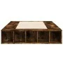 Estructura de cama madera de ingeniería roble humo 75x190 cm de vidaXL, Camas y somieres - Ref: Foro24-3280535, Precio: 108,2...