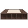 Estructura de cama madera de ingeniería roble marrón 75x190 cm de vidaXL, Camas y somieres - Ref: Foro24-3280537, Precio: 112...