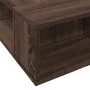 Brown oak engineered wood bed frame 75x190 cm by vidaXL, Beds and slatted bases - Ref: Foro24-3280537, Price: 111,53 €, Disco...
