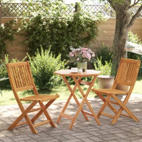 Muebles cafetería plegables 3 pzas madera maciza acacia de vidaXL, Conjuntos de jardín - Ref: Foro24-3295253, Precio: 166,15 ...