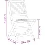 Muebles cafetería plegables 3 pzas madera maciza acacia by vidaXL, Garden sets - Ref: Foro24-3295253, Price: 166,38 €, Discou...