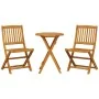 Muebles cafetería plegables 3 pzas madera maciza acacia de vidaXL, Conjuntos de jardín - Ref: Foro24-3295251, Precio: 155,96 ...
