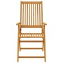 Juego de comedor para jardín 7 piezas madera maciza acacia