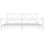 Metal bed frame with headboard and white footboard 200x200 cm by vidaXL, Beds and slatted bases - Ref: Foro24-376576, Price: ...