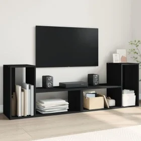 TV furniture 2 pcs engineered wood black 75x30x50 cm by vidaXL, TV Furniture - Ref: Foro24-840787, Price: 67,01 €, Discount: %