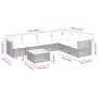 7-teiliges Gartensofa-Set mit schwarzen synthetischen Rattankissen von vidaXL, Gartensets - Ref: Foro24-3261866, Preis: 514,1...