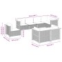Gartensofa-Set, 8-teilig, mit grauen Kissen aus synthetischem Rattan. von vidaXL, Gartensets - Ref: Foro24-3261900, Preis: 56...