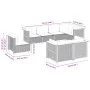 Gartensofa-Set, 8-teilig, mit grauen Kissen aus synthetischem Rattan. von vidaXL, Gartensets - Ref: Foro24-3261900, Preis: 56...