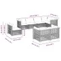 Set de sofás de jardín 8 piezas y cojines ratán sintético negro de vidaXL, Conjuntos de jardín - Ref: Foro24-3261902, Precio:...