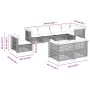 Set de sofás de jardín 8 piezas y cojines ratán sintético negro by vidaXL, Garden sets - Ref: Foro24-3261902, Price: 629,90 €...