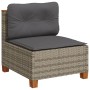 Set de sofás de jardín 8 pzas y cojines ratán sintético gris de vidaXL, Conjuntos de jardín - Ref: Foro24-3261942, Precio: 53...