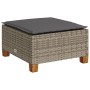 Set de sofás de jardín 8 pzas y cojines ratán sintético gris de vidaXL, Conjuntos de jardín - Ref: Foro24-3261942, Precio: 53...
