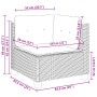 Set de sofás de jardín 8 pzas y cojines ratán sintético gris de vidaXL, Conjuntos de jardín - Ref: Foro24-3261942, Precio: 53...