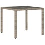 Set comedor jardín 3 pzas y cojines ratán sintético vidrio gris by vidaXL, Garden sets - Ref: Foro24-3278555, Price: 215,22 €...
