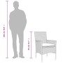Set comedor jardín 3 pzas y cojines ratán sintético vidrio gris by vidaXL, Garden sets - Ref: Foro24-3278555, Price: 215,22 €...