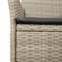 Set comedor jardín 3 pzas y cojines ratán PE vidrio gris claro by vidaXL, Garden sets - Ref: Foro24-3278611, Price: 196,48 €,...