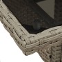 Set comedor jardín 3 pzas y cojines ratán PE vidrio gris claro by vidaXL, Garden sets - Ref: Foro24-3278611, Price: 196,48 €,...