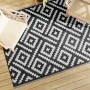 Alfombra de exterior PP blanco y negro 160x230 cm de vidaXL, Protectores para exterior - Ref: Foro24-368573, Precio: 39,57 €,...