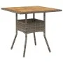 5-teiliges Garten-Esszimmer-Set mit grauen PE-Rattan-Akazienkissen. von vidaXL, Gartensets - Ref: Foro24-3278700, Preis: 367,...
