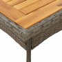 5-teiliges Garten-Esszimmer-Set mit grauen PE-Rattan-Akazienkissen. von vidaXL, Gartensets - Ref: Foro24-3278700, Preis: 334,...