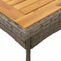 5-teiliges Garten-Esszimmer-Set mit grauen PE-Rattan-Akazienkissen. von vidaXL, Gartensets - Ref: Foro24-3278700, Preis: 367,...