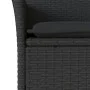 Set de comedor jardín 5 pzas con cojines ratán PE acacia negro by vidaXL, Garden sets - Ref: Foro24-3278670, Price: 359,10 €,...