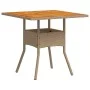 Set de comedor jardín 5 pzas con cojines ratán PE acacia beige by vidaXL, Garden sets - Ref: Foro24-3278702, Price: 357,10 €,...