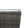 Table and chairs with cushions 3 pieces synthetic rattan gray glass by vidaXL, Garden sets - Ref: Foro24-3278742, Price: 175,...