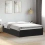Black engineered wood bed frame 120x190 cm by vidaXL, Beds and slatted bases - Ref: Foro24-3281043, Price: 116,62 €, Discount: %