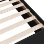 Black engineered wood bed frame 120x190 cm by vidaXL, Beds and slatted bases - Ref: Foro24-3281043, Price: 116,62 €, Discount: %