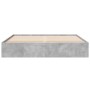 Betongrauer Bettrahmen aus Holzwerkstoff, 200 x 200 cm von vidaXL, Betten und Lattenroste - Ref: Foro24-3280989, Preis: 140,0...