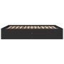 Black engineered wood bed frame 150x200 cm by vidaXL, Beds and slatted bases - Ref: Foro24-3281008, Price: 131,13 €, Discount: %