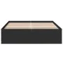 Black engineered wood bed frame 120x200 cm by vidaXL, Beds and slatted bases - Ref: Foro24-3281022, Price: 119,41 €, Discount: %