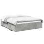 Concrete gray engineered wood bed frame 160x200cm by vidaXL, Beds and slatted bases - Ref: Foro24-3281003, Price: 132,40 €, D...