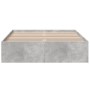Betongrauer Bettrahmen aus Holzwerkstoff, 140 x 200 cm von vidaXL, Betten und Lattenroste - Ref: Foro24-3281017, Preis: 127,1...