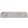 Concrete gray engineered wood bed frame 140x200cm by vidaXL, Beds and slatted bases - Ref: Foro24-3281017, Price: 125,54 €, D...