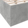 Betongrauer Bettrahmen aus Holzwerkstoff, 140 x 200 cm von vidaXL, Betten und Lattenroste - Ref: Foro24-3281017, Preis: 127,1...