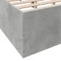 Concrete gray engineered wood bed frame 140x200cm by vidaXL, Beds and slatted bases - Ref: Foro24-3281017, Price: 125,54 €, D...