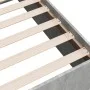 Concrete gray engineered wood bed frame 140x200cm by vidaXL, Beds and slatted bases - Ref: Foro24-3281017, Price: 125,54 €, D...