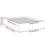 Concrete gray engineered wood bed frame 140x200cm by vidaXL, Beds and slatted bases - Ref: Foro24-3281017, Price: 125,54 €, D...