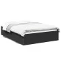 Estructura de cama madera de ingeniería negra 140x190 cm de vidaXL, Camas y somieres - Ref: Foro24-3281029, Precio: 122,31 €,...