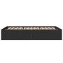 Black engineered wood bed frame 140x190 cm by vidaXL, Beds and slatted bases - Ref: Foro24-3281029, Price: 122,32 €, Discount: %
