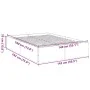 Black engineered wood bed frame 140x190 cm by vidaXL, Beds and slatted bases - Ref: Foro24-3281029, Price: 122,32 €, Discount: %